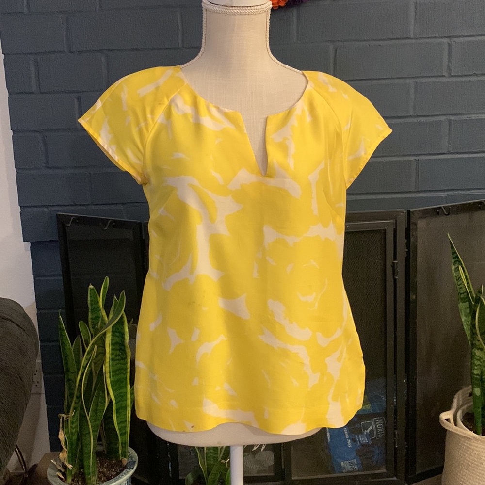 J. Crew silk top with pockets